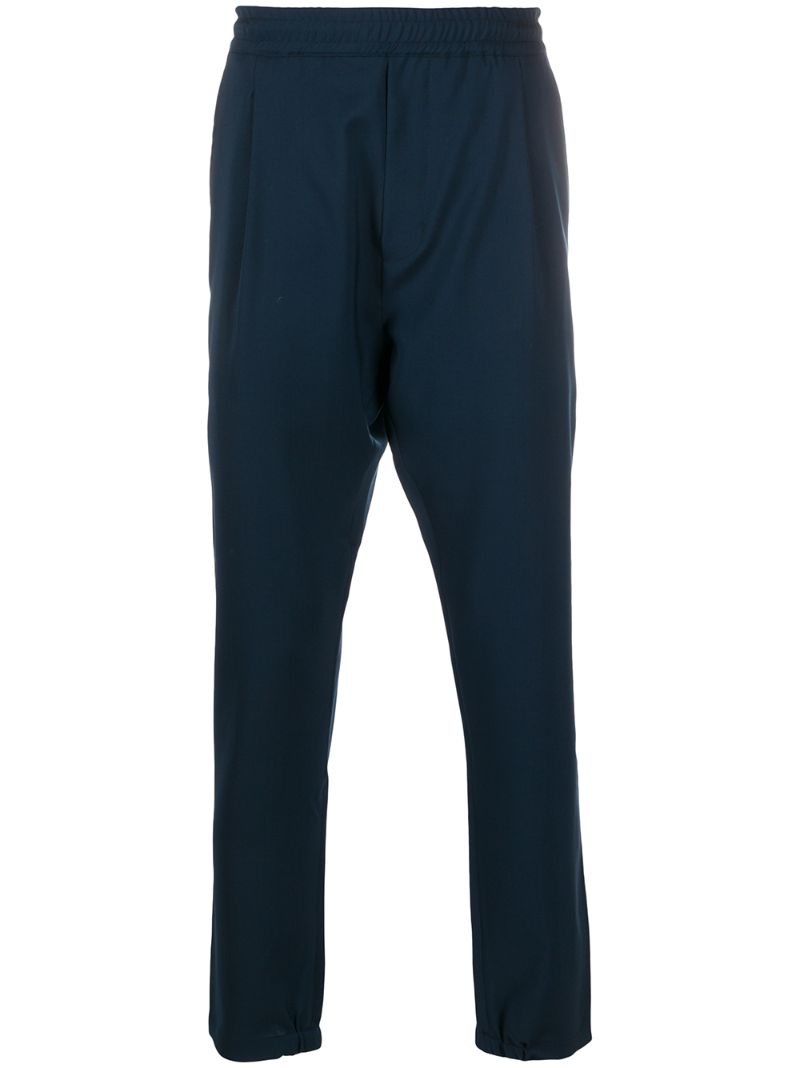 Low Brand Straight Leg Trousers In Blue