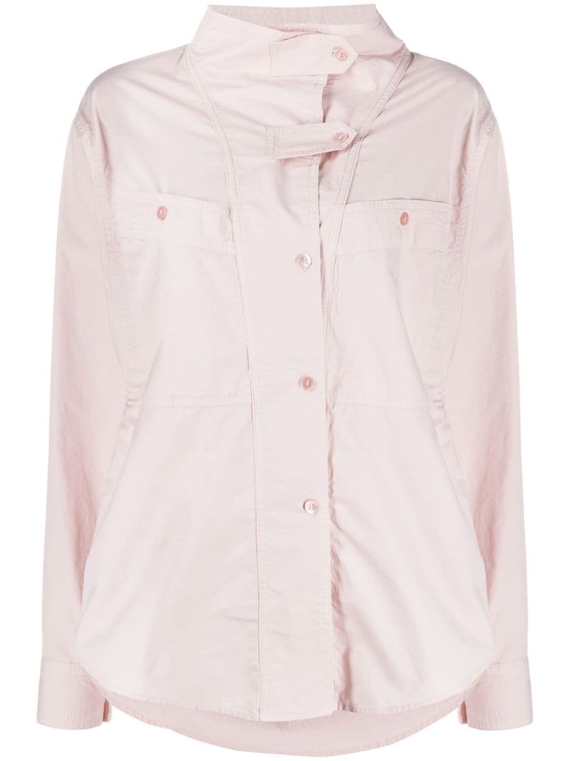 Etoile Long-sleeve Cargo Shirt In Pink