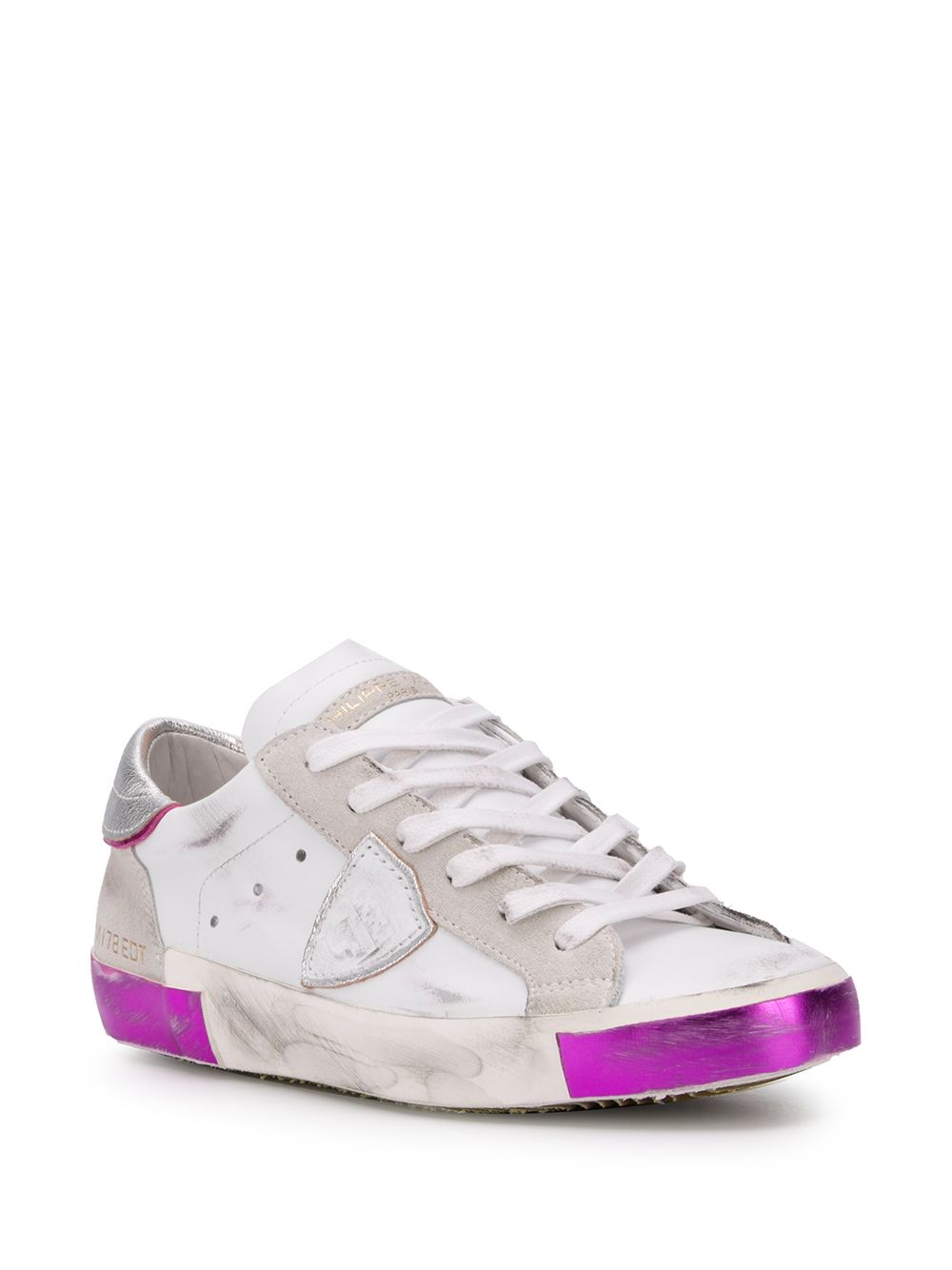 фото Philippe model paris distressed low-top sneakers