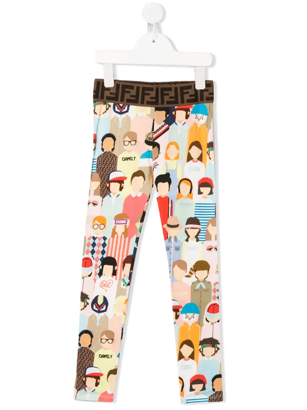 fendi kids leggings