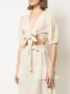 Lisa Marie Fernandez linen cropped blouse