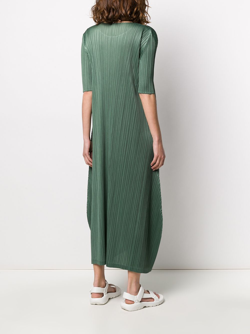 фото Pleats please issey miyake плиссированное платье макси