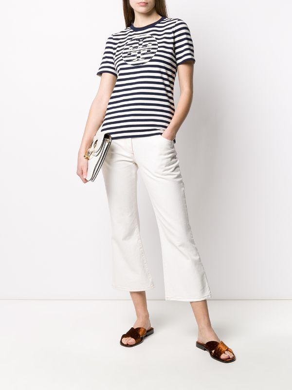 tory burch striped top