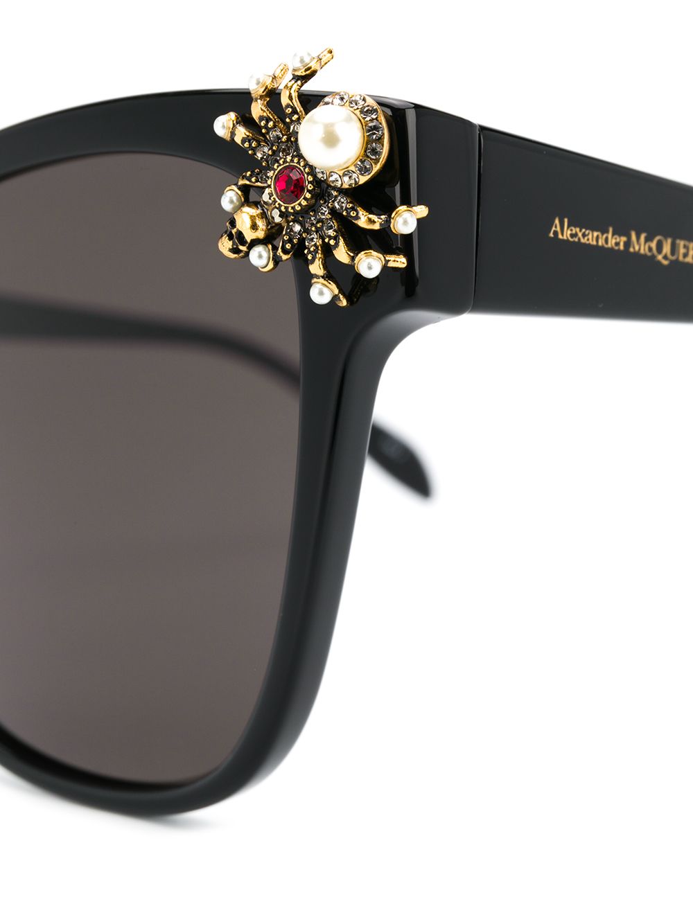 фото Alexander mcqueen eyewear солнцезащитные очки в оправе 'кошачий глаз'