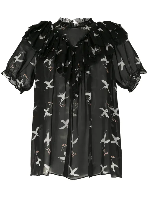 Blouse imprimée Migration Bird - Macgraw - Modalova