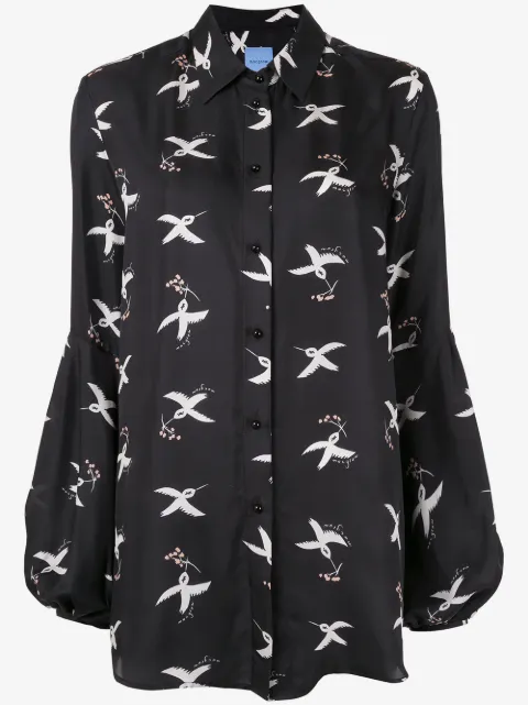 Macgraw blusa St. Clair con motivo de pájaros