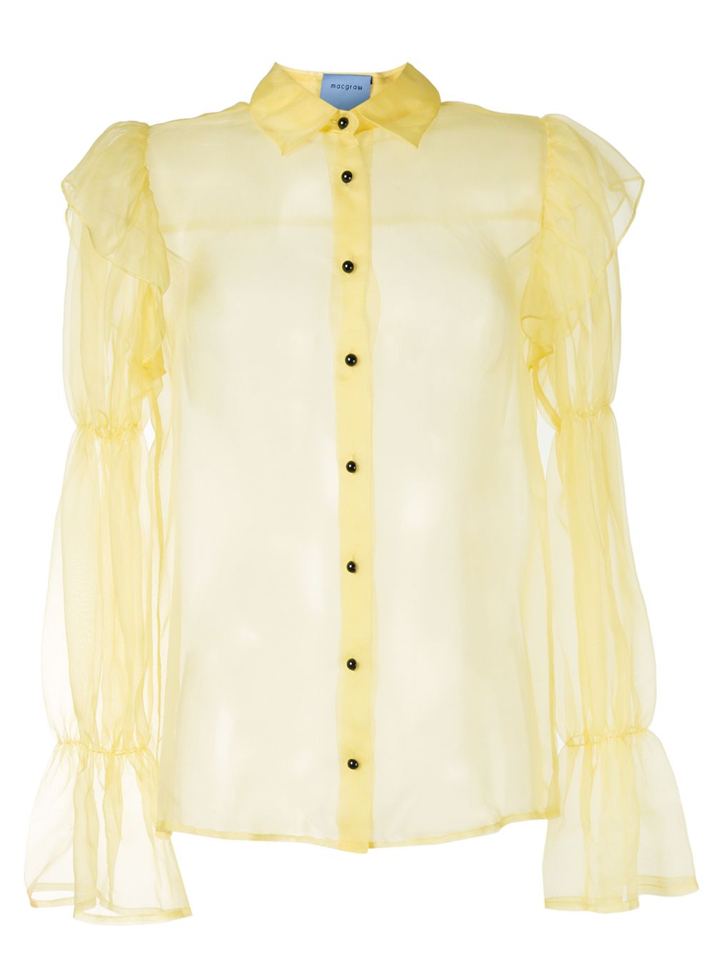 

Macgraw Souffle sheer blouse - Yellow