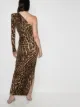 Alexandre Vauthier one-shoulder leopard-print maxi dress