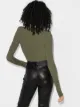 Alexandre Vauthier deep V-neck bodysuit