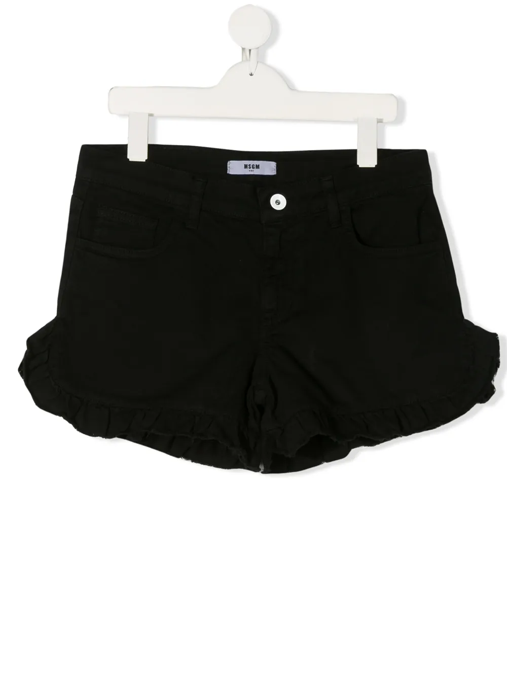 Msgm Kids джинсовые шорты со оборками Msgm Kids джинсовые шорты со оборками