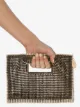Rosantica Side crystal-embellished clutch