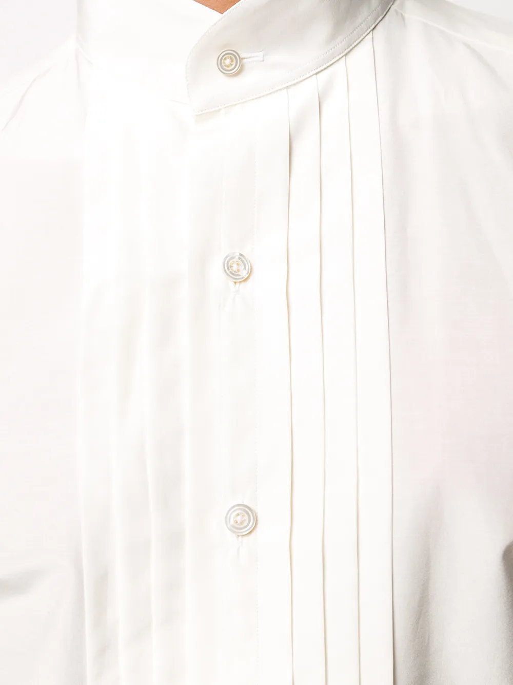 TOM FORD Overhemd met geplooid detail Wit