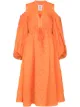 Image 1 of Rosie Assoulin floral embroidered flared dress