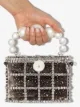 Rosantica Holli Cometa crystal-embellished pearl bag