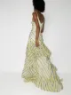 Rosie Assoulin Watercolour Stripe tiered gown