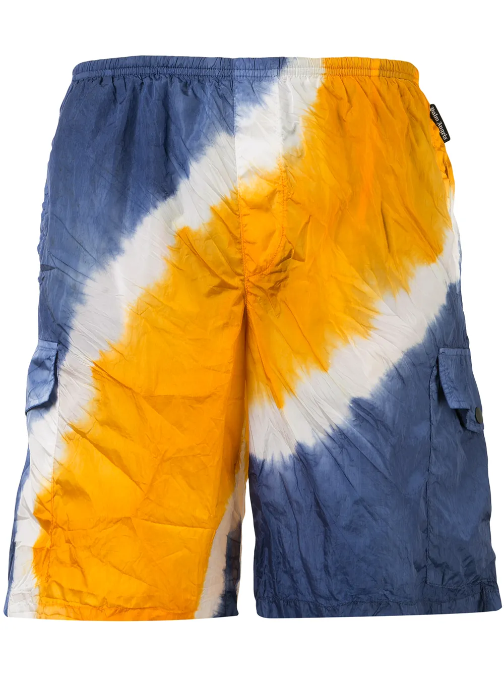 Palm Angels Shorts sportivi con fantasia tie dye - Arancione