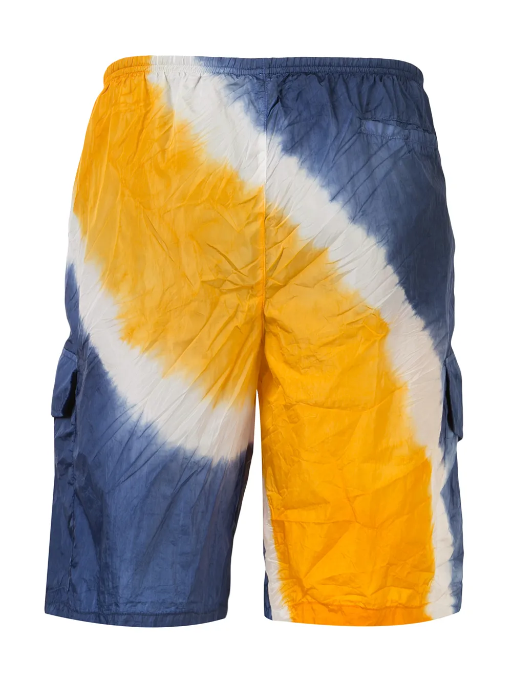  Palm Angels Badeshorts Mit Batikmuster   Orange 