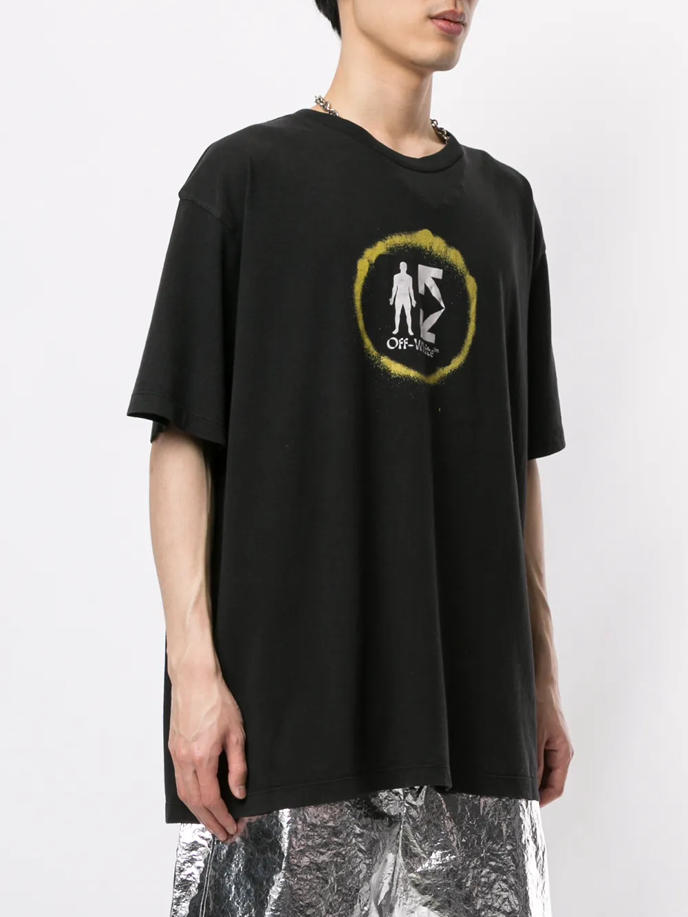 Shop Off-white Oversized Half Arrow T-shirt In Black