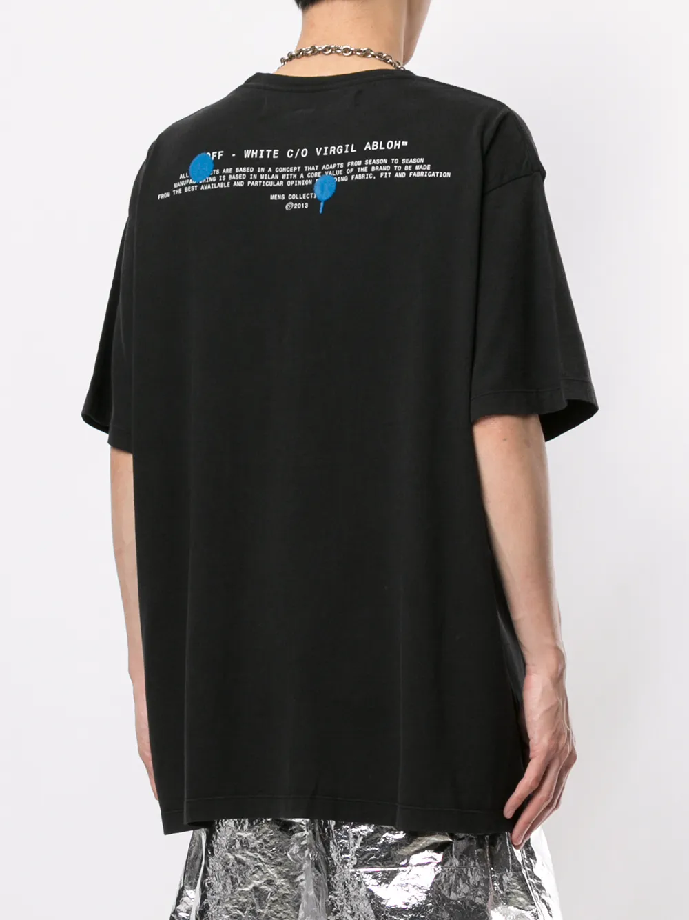 Shop Off-white Oversized Half Arrow T-shirt In Black