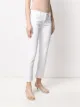 Emporio Armani slim-fit distressed cropped jeans