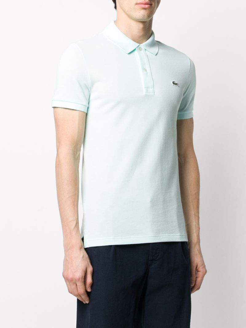 Shop Lacoste Logo Patch Polo Shirt In Green