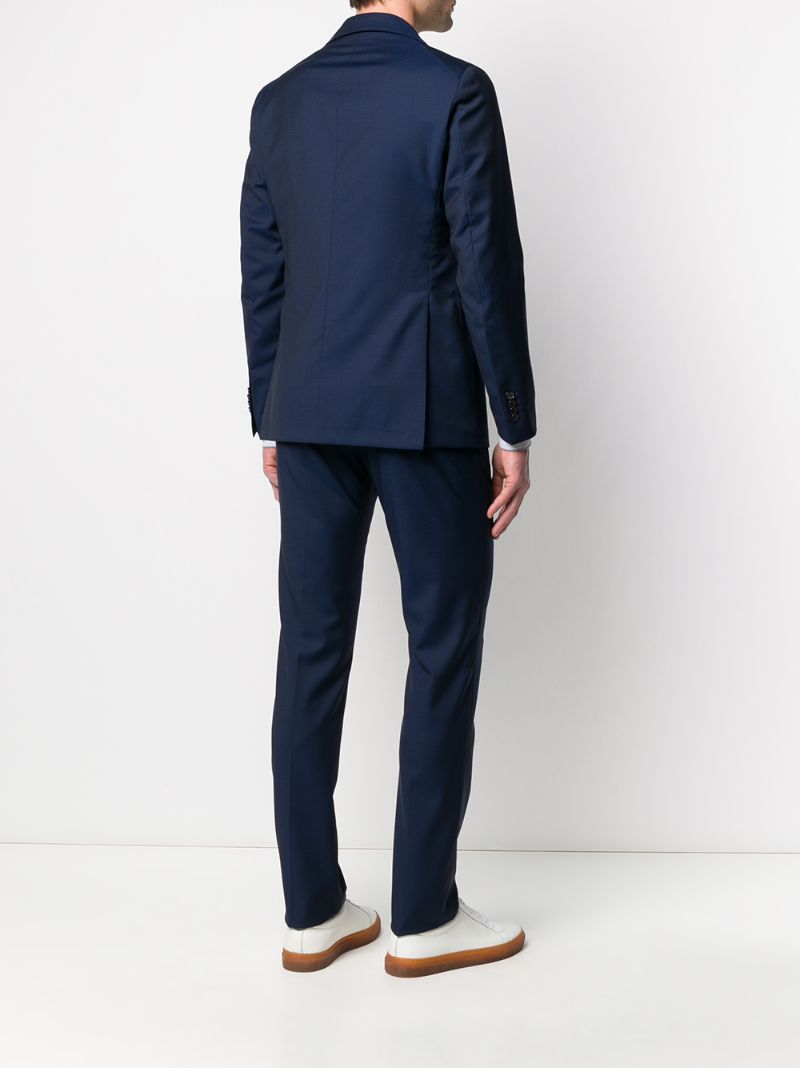 Shop Tagliatore Two-piece Formal Suit In Blue