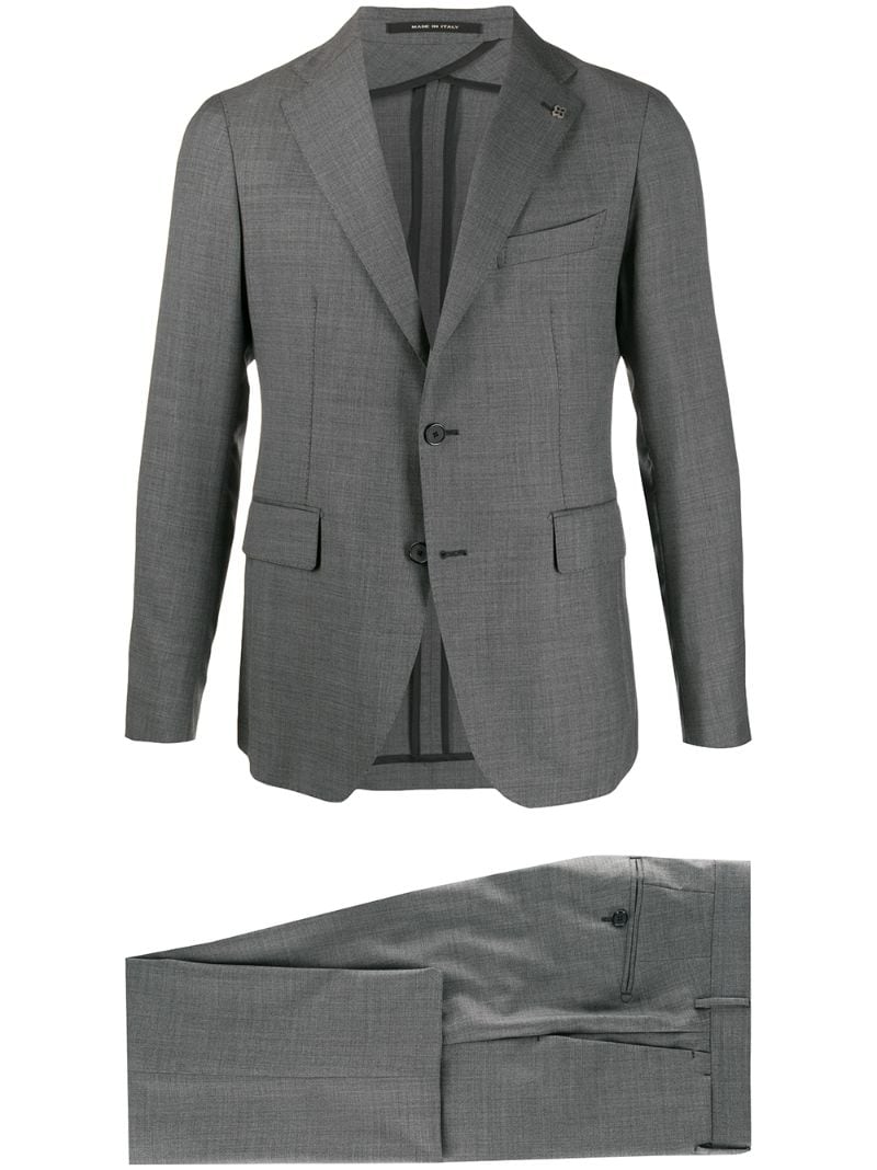 Tagliatore Two-piece Formal Suit In Grey