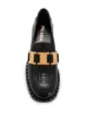 Prada brushed leather loafers