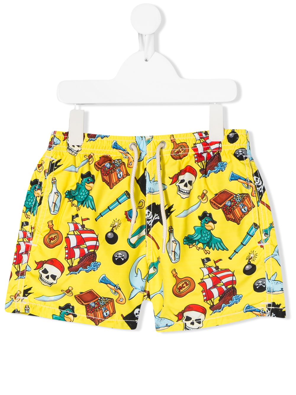 фото Mc2 saint barth kids pirate smile swim shorts