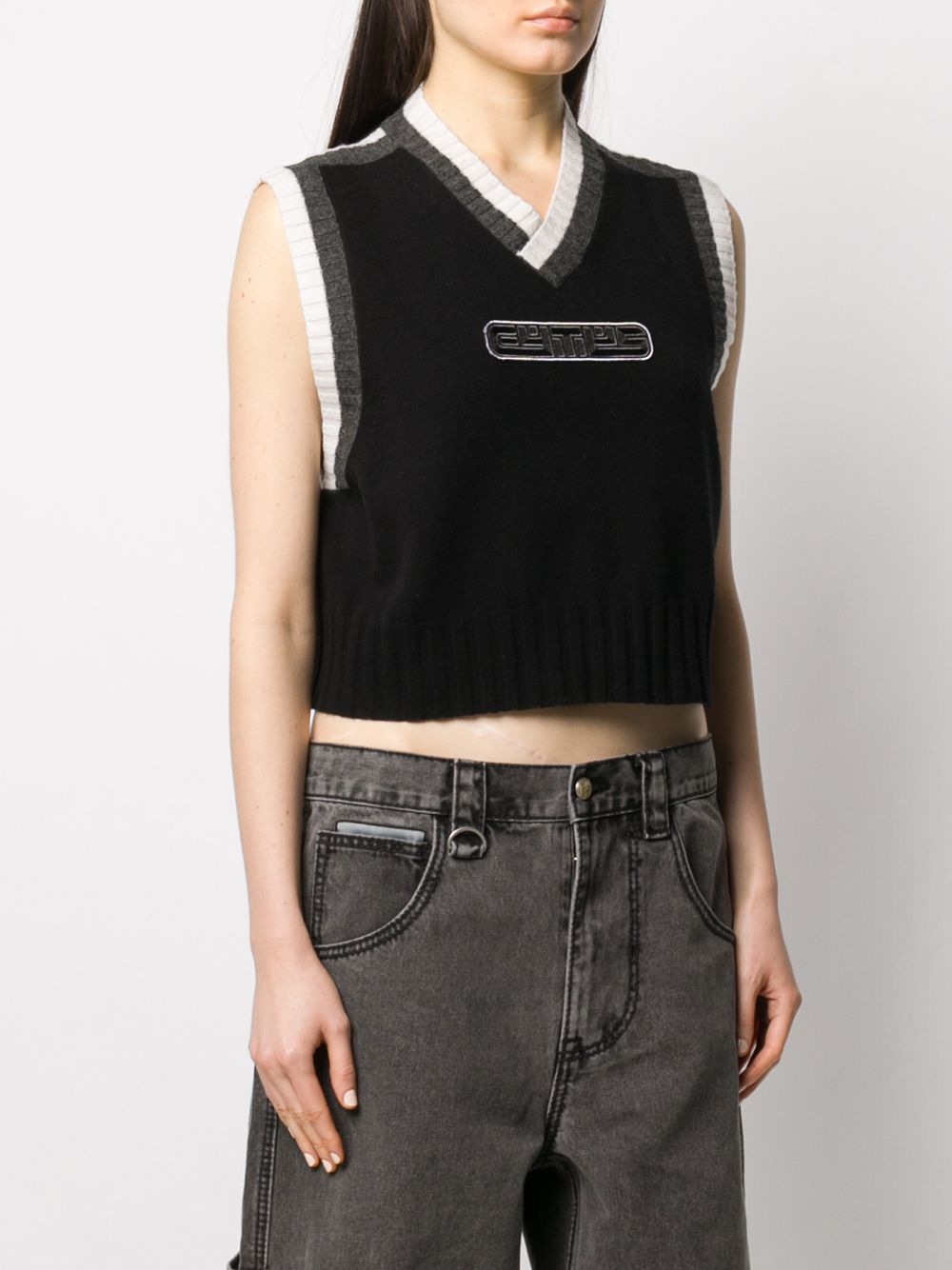 фото Eytys lopes logo-appliqué sweater vest