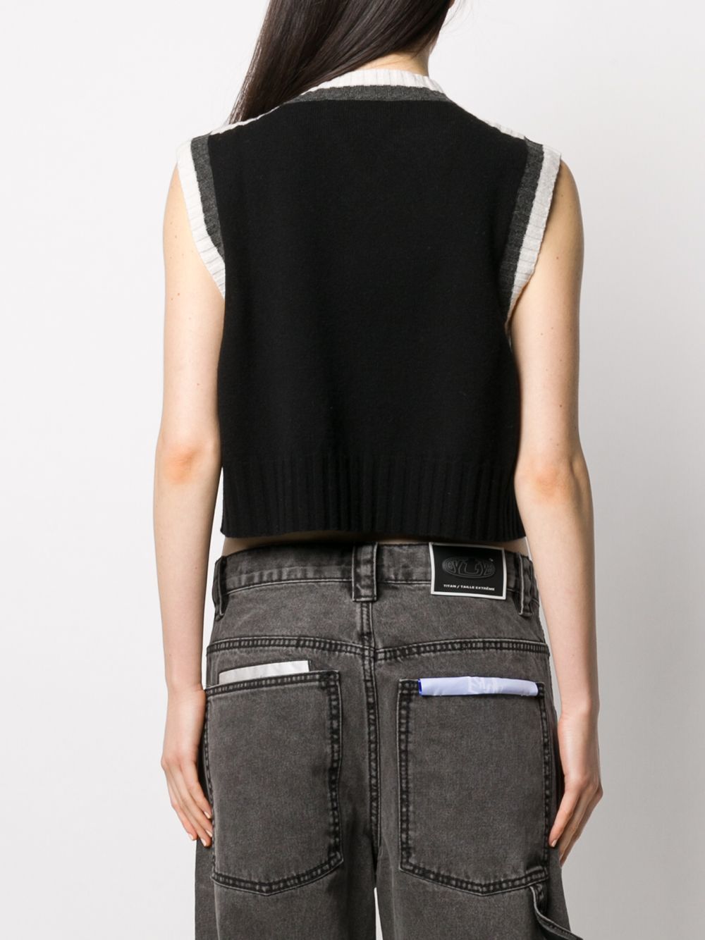 фото Eytys lopes logo-appliqué sweater vest