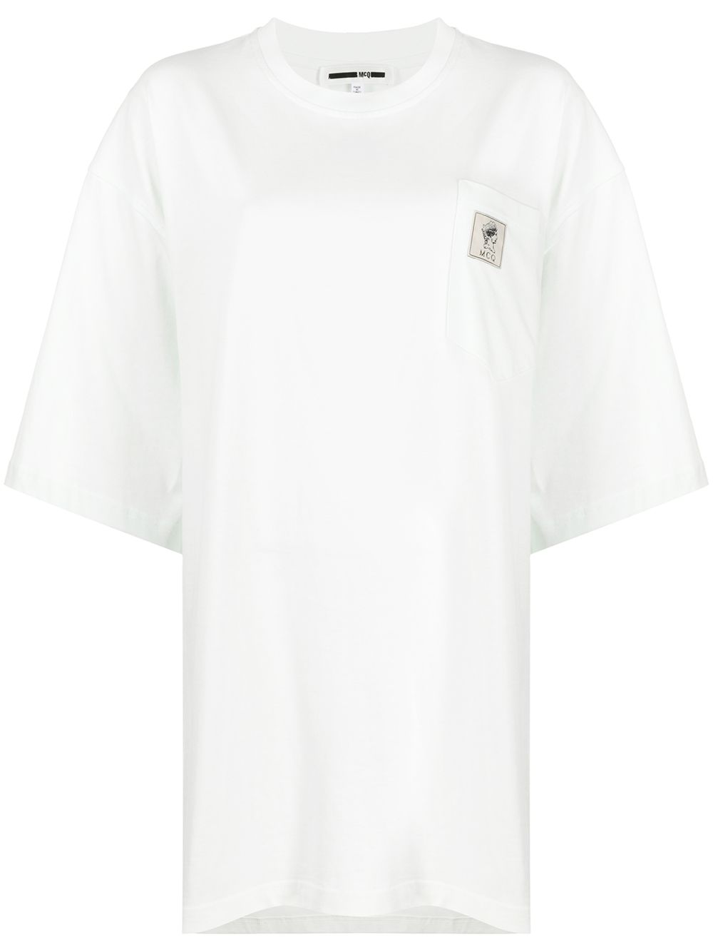 Mcq By Alexander Mcqueen Oversized Logo Patch T-shirt In Green