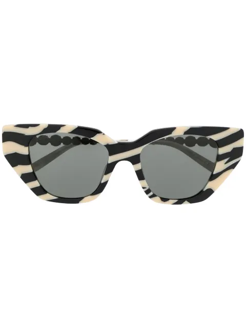 Shop Gucci Eyewear crystal-embellished 