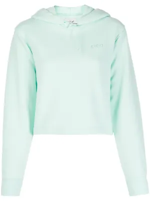 Mint green crop hoodie sale