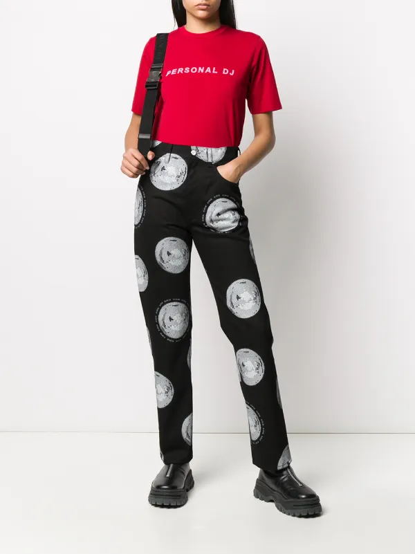 KIRIN PEGGY GOU 売れ筋商品|||キリン ペギー ゴウ Tシャツ トップス レディース T-shirts Red Kirin Personal DJ Print T-shirt | Red | FARFETCH
