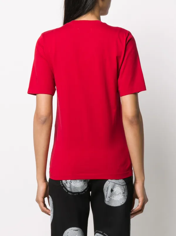 KIRIN PEGGY GOU 売れ筋商品|||キリン ペギー ゴウ Tシャツ トップス レディース T-shirts Red Kirin Personal DJ Print T-shirt | Red | FARFETCH