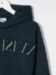Stone Island Junior هودي مطرز بشعار