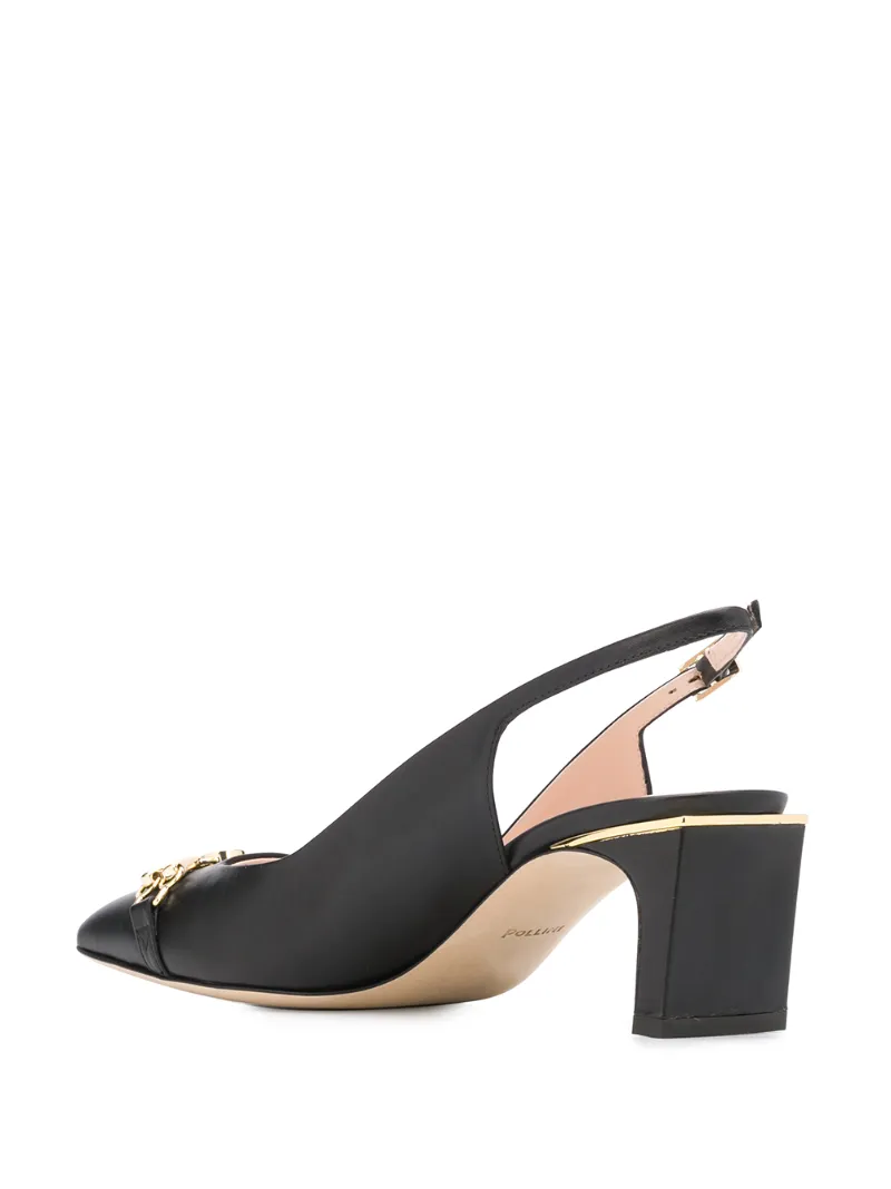 POLLINI DECOLLETÈ SLINGBACK PUMPS