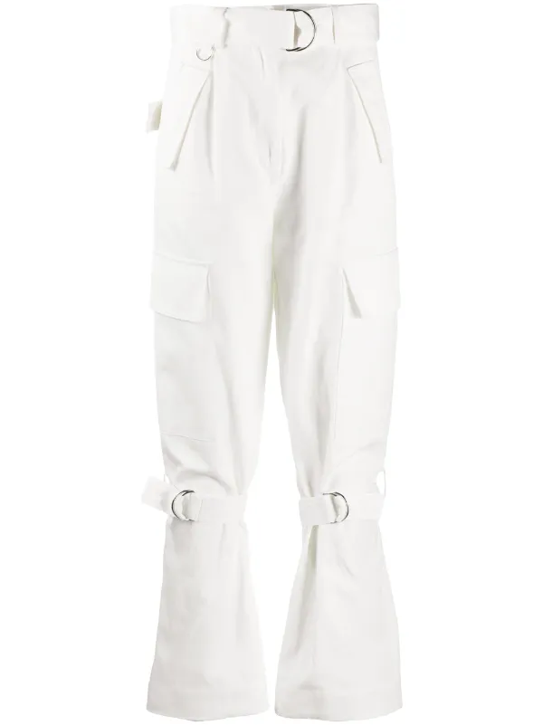 belted cargo trousers