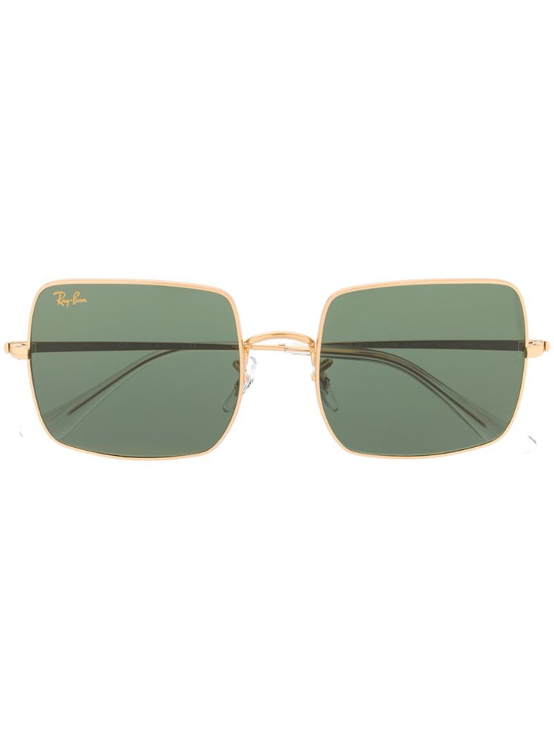 Ray Ban Two-tone Square-frame Sunglasses In Gold