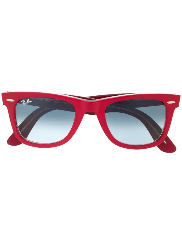 red wayfarer sunglasses