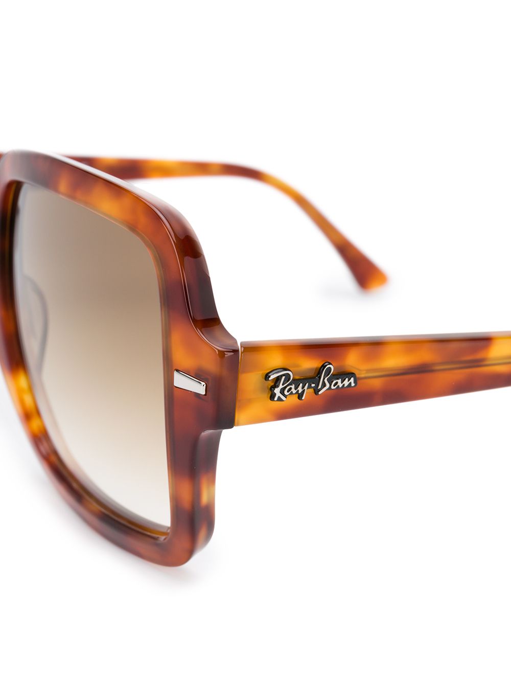 фото Ray-ban tortoiseshell oversized-frame sunglasses