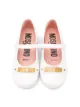 Moschino Kids حذاء باليرينا ببروش شعار الماركة