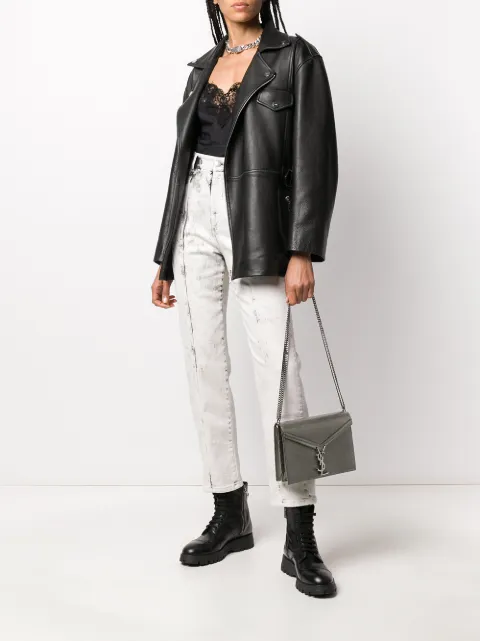 cassandra monogram clasp bag