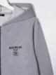 Balmain Kids هودي بشعار الماركة وسحاب