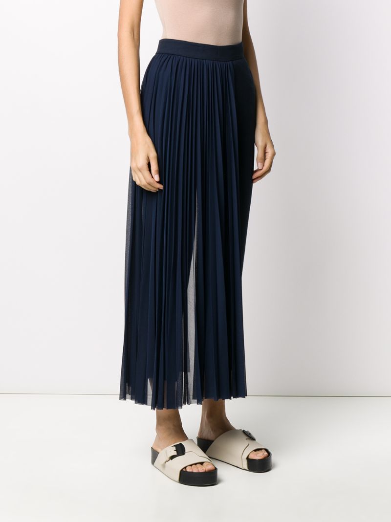 ERIKA CAVALLINI CROPPED PLEATED PANEL TROUSERS 