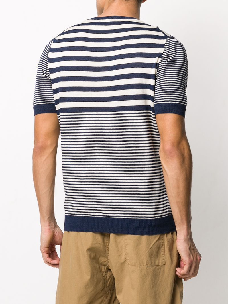 Barba Napoli Crew Neck Virgin Wool Jumper In Blue