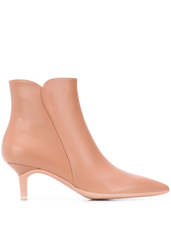 tan kitten heel boots