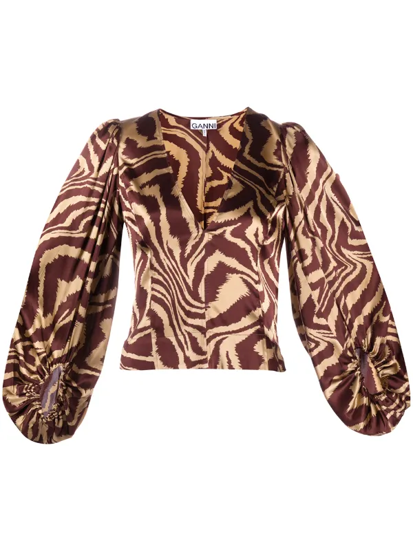 ganni animal print