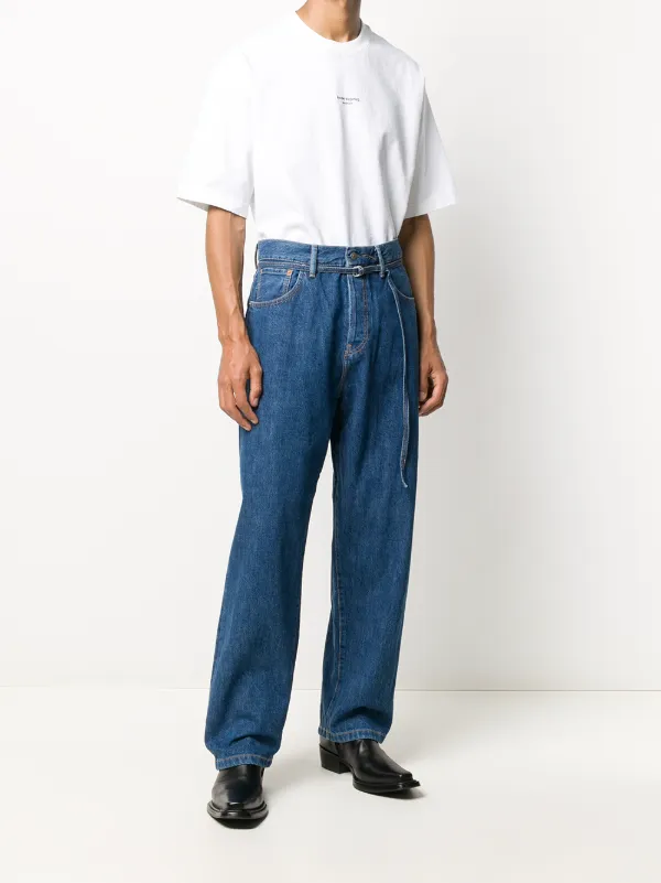 loose fit wide leg jeans